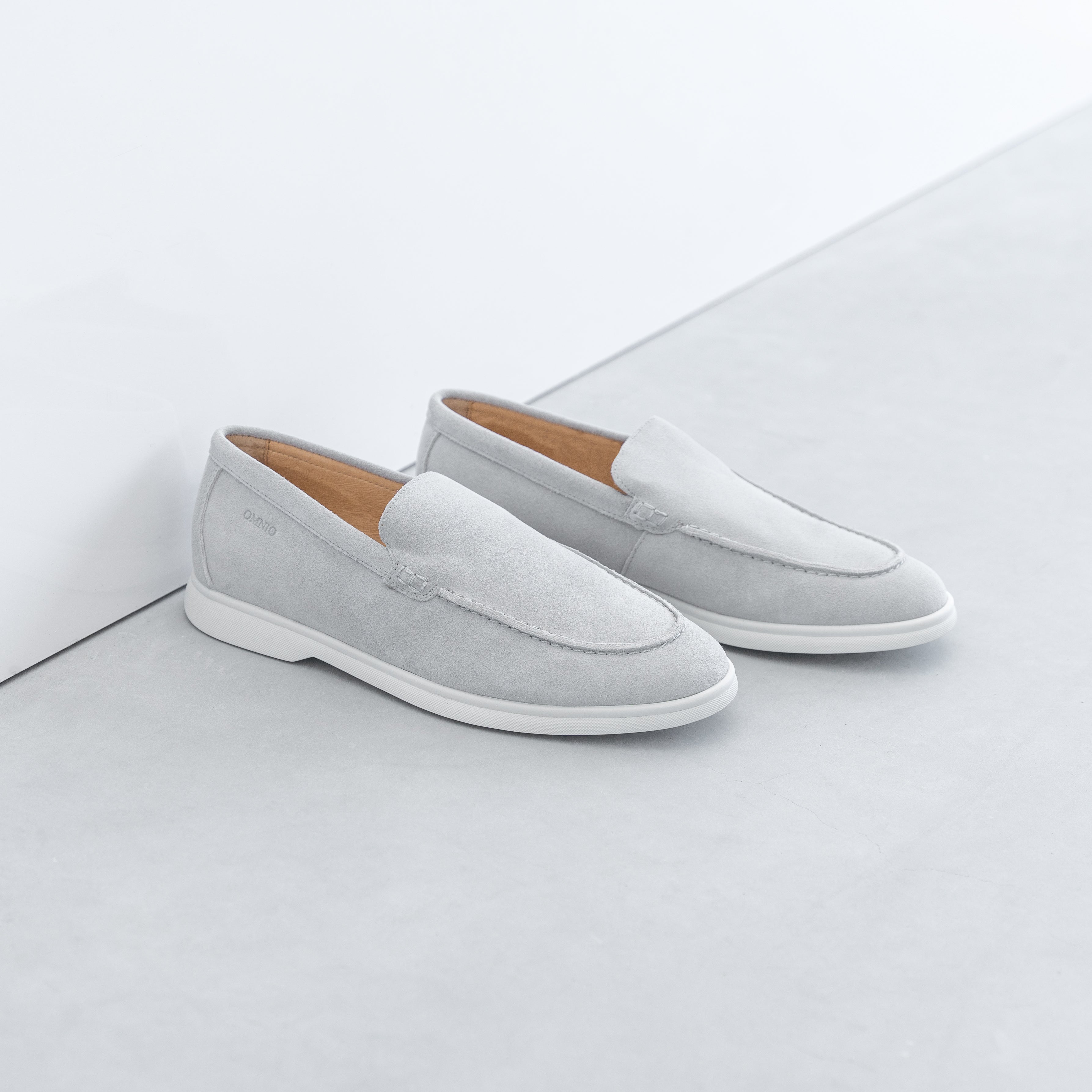 ACE LOAFER MOC Lt Grey Suede