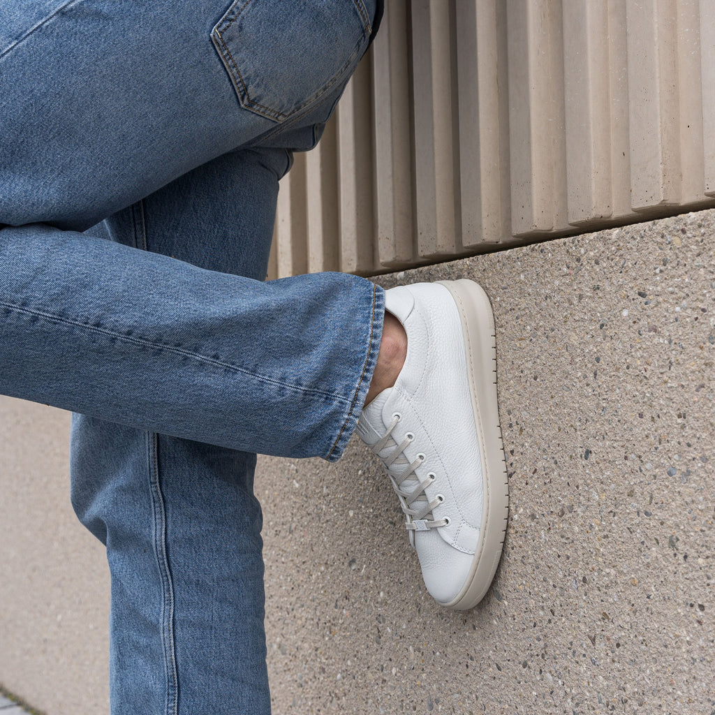 BENNET CITY LOW White Leather