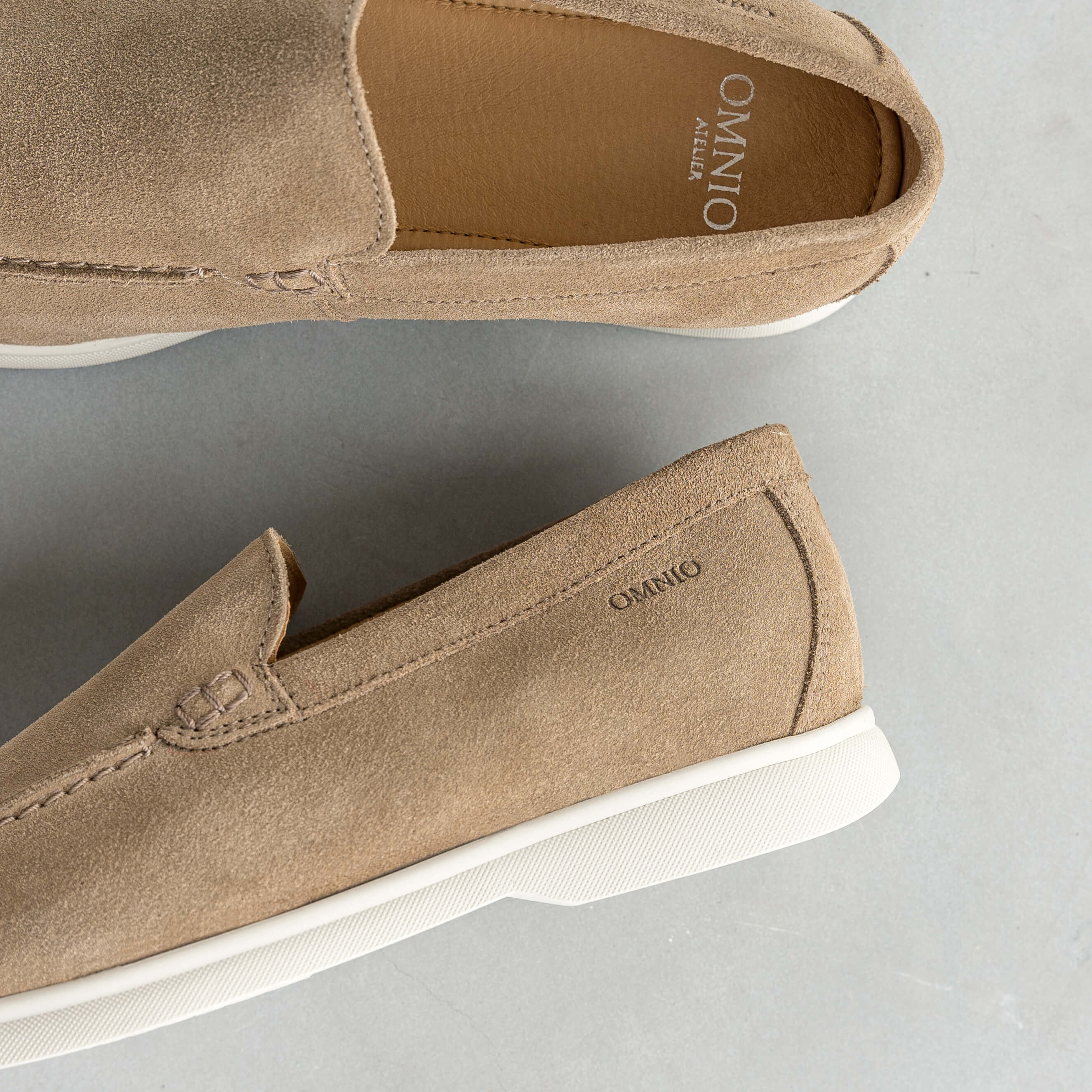 ACE LOAFER MOC Maroliv Suede