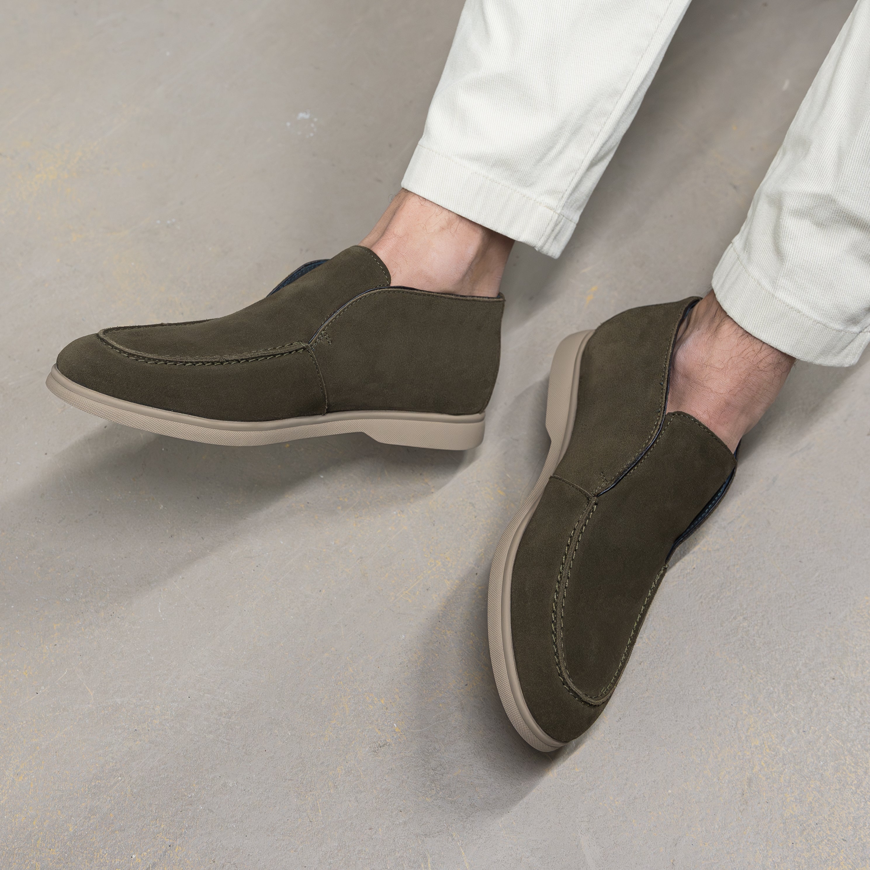 ACE MOC BOOT Army Green Suede